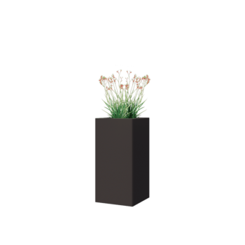 Tērauda puķu kaste - Kvadrāts - 30 x 30 x 60 cm - Cita RAL krāsa - Ar pamatplati