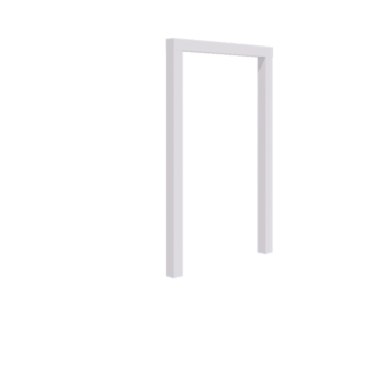 Tērauda pergola - Taisns - 150 x 230 cm - RAL9010 matēts (balts) - Bez betona pamata