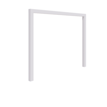 Tērauda pergola - Taisns - 300 x 230 cm - RAL9010 matēts (balts) - Bez betona pamata