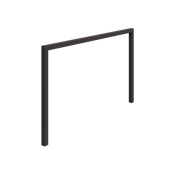 Tērauda pergola - Taisns - 400 x 230 cm - RAL7016 matēts (antracīta pelēks) - Bez betona pamata
