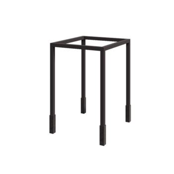 Tērauda pergola - Kvadrāts - 224 x 200 x 230 cm - RAL7016 matēts (antracīta pelēks) - Ar betona pamatu