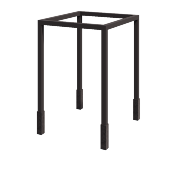 Tērauda pergola - Kvadrāts - 224 x 200 x 230 cm - Cita RAL krāsa - Ar betona pamatu