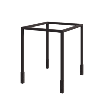 Tērauda pergola - Kvadrāts - 274 x 250 x 230 cm - RAL7016 matēts (antracīta pelēks) - Ar betona pamatu