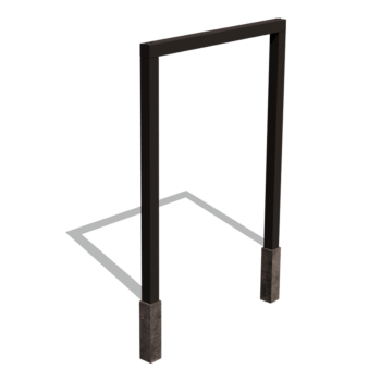 Pulverpārklāta tērauda pergola taisns 200 cm