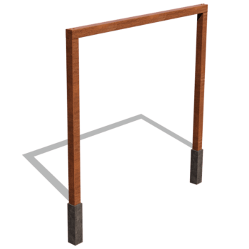 Kortena tērauda pergola taisns 300 cm