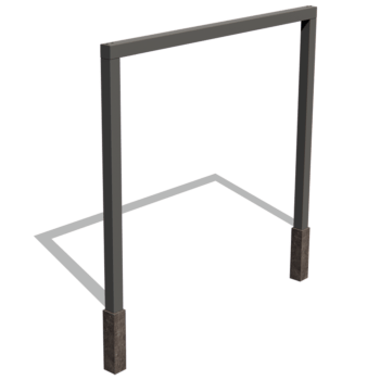 Pulverpārklāta tērauda pergola taisns 300 cm