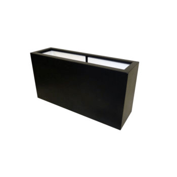 Stikla šķiedras puķu kaste - Taisnstūris - 100 x 30 x 50 cm - RAL9010 matēts (balts) - Ar dibenu