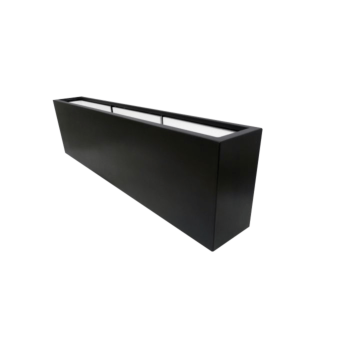 Stikla šķiedras puķu kaste - Taisnstūris - 200 x 30 x 60 cm - RAL9010 matēts (balts) - Ar dibenu