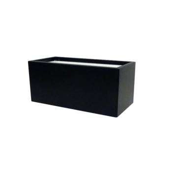 Stikla šķiedras puķu kaste - Taisnstūris - 80 x 40 x 40 cm - RAL9010 matēts (balts) - Ar dibenu