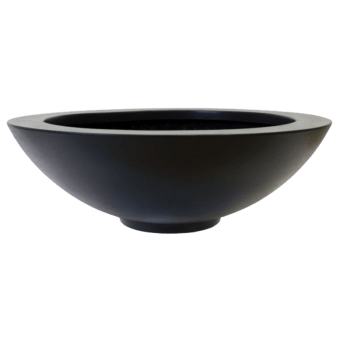 Stikla šķiedras puķu kaste - Bļoda - Ø 120 x 40 cm - Ar dibenu