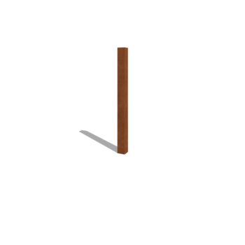 Kortena tērauda žoga stabs 150 cm