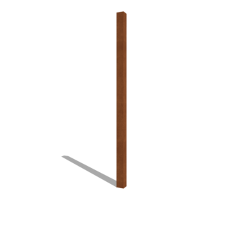 Kortena tērauda žoga stabs 200 cm