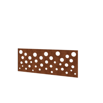 Kortena tērauda žogs H - Panelis B - 120 x 47,5 cm