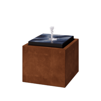 Kortena tērauda dārza strūklaka - Orin - 50 x 50 x 40 cm - Bez LED apgaismojums