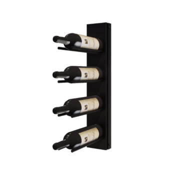 Tērauda vīna plaukts - Puglia - 10,6 x 29 x 55 cm - RAL9005 matēts (melns)