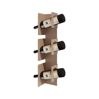 Tērauda vīna plaukts - Veneto - 10 x 13 x 60 cm - Sand look