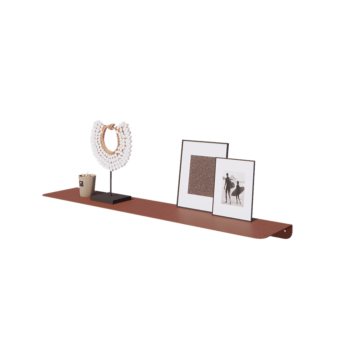 Tērauda sienas plaukts - L-veida - 100 x 20 x 5 cm - Corten look