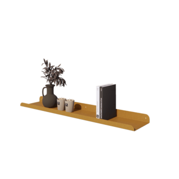 Tērauda sienas plaukts - U-veida - 100 x 20 x 5 cm - Gold