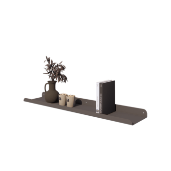 Tērauda sienas plaukts - U-veida - 100 x 20 x 5 cm - RAL7016 matēts (antracīta pelēks)