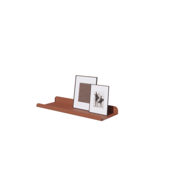 Tērauda sienas plaukts - U-veida - 60 x 20 x 5 cm - Corten look