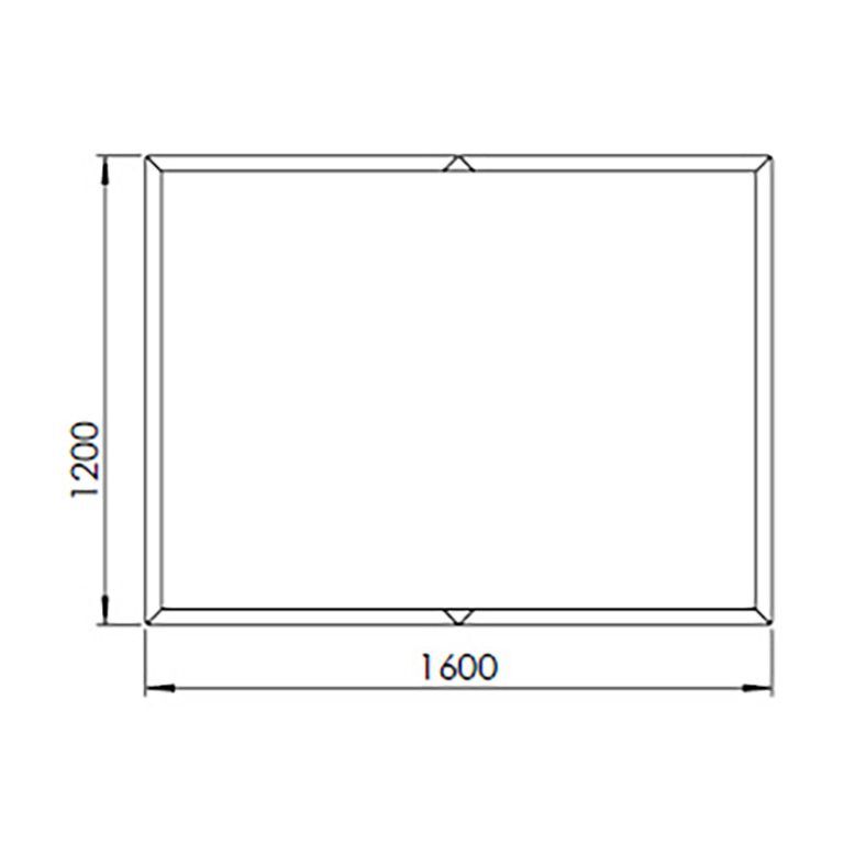 Pulverpārklāta tērauda puķu kaste Texas xxl 160 x 120 cm