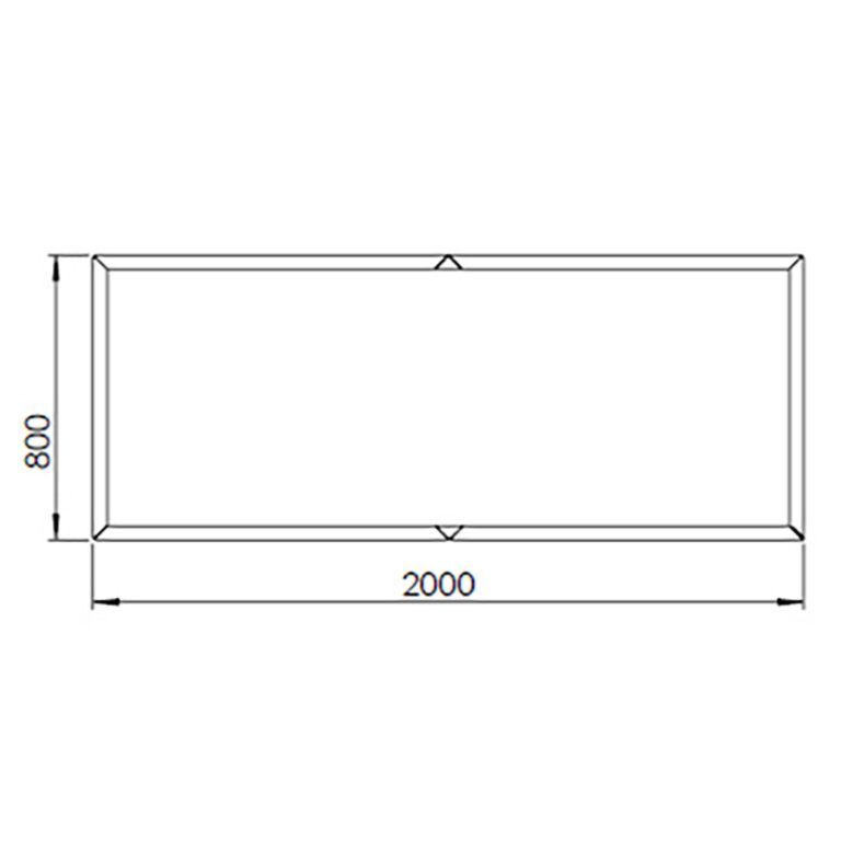 Kortena tērauda puķu kaste Texas xxl 200 x 80 cm
