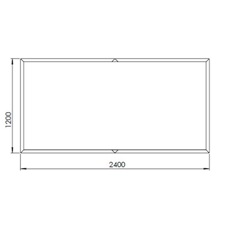 Kortena tērauda puķu kaste Texas xxl 240 x 120 cm