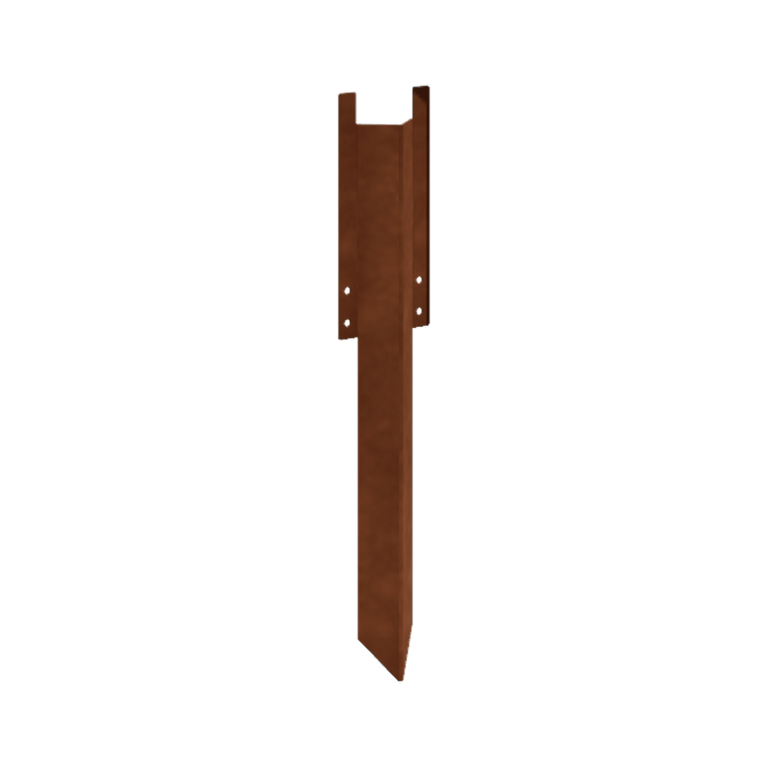 Corten tērauda zemējuma tapa - Apmales augstums 34 / 37,5 cm