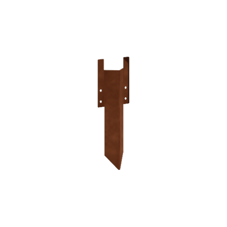 Corten tērauda zemējuma tapa - Apmales augstums 12 / 15 cm