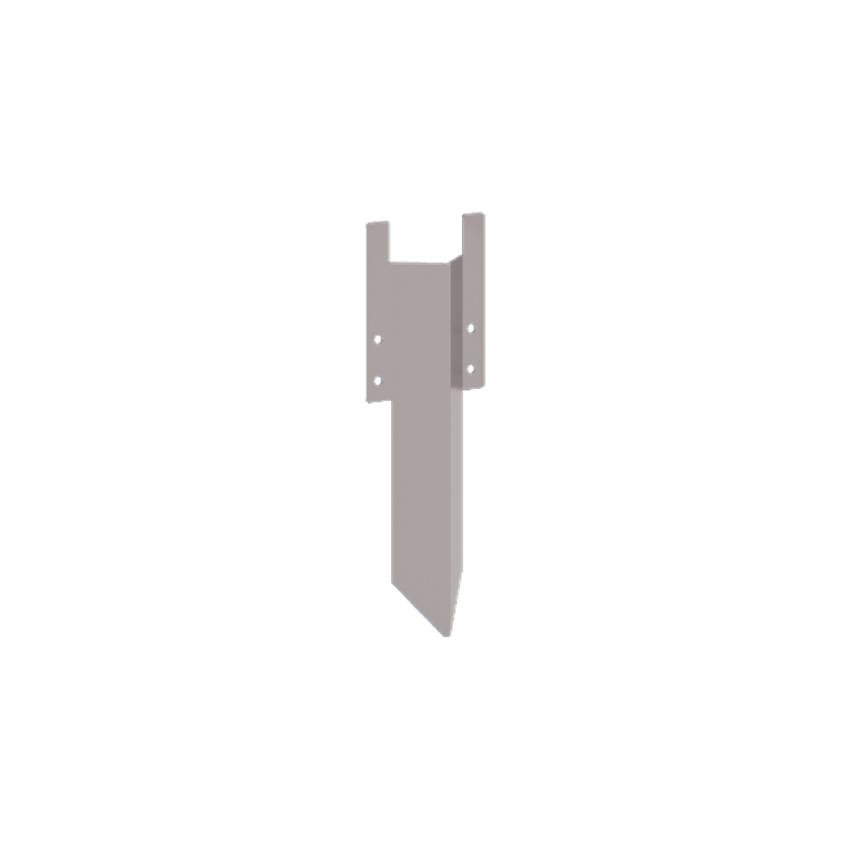Cinkota tērauda zemējuma tapa - Apmales augstums 12 / 15 cm