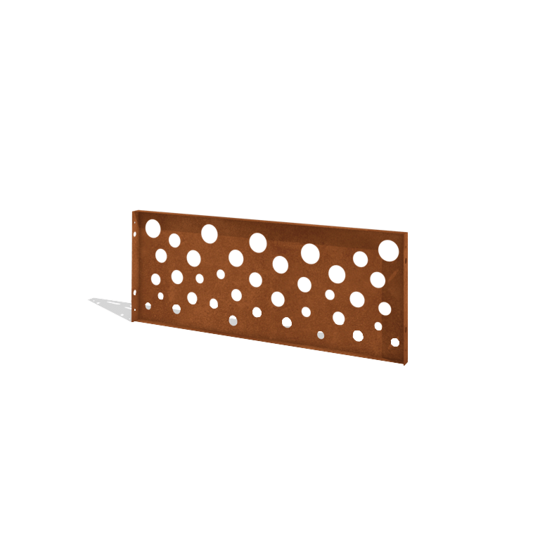 Kortena tērauda žogs H - Panelis B - 120 x 47,5 cm