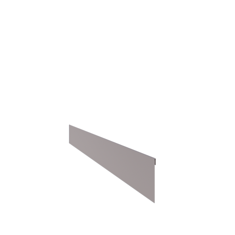 Cinkota tērauda dobes apmale - Saplacināta - Augstums 13 cm - 240 cm