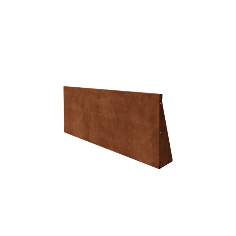 Kortena tērauda atbalsta siena taisns 150 cm (augstums 60 cm)