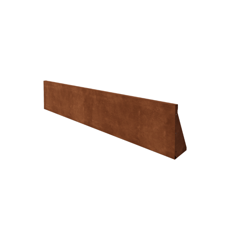 Kortena tērauda atbalsta siena taisns 200 cm (augstums 40 cm)