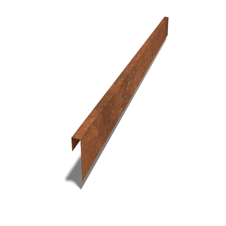Kortena tērauda u-profils 15 x 5 x 5 cm (garums 240 cm)