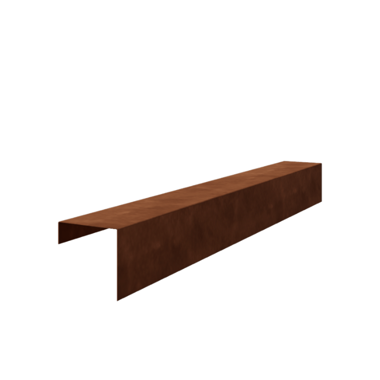 Kortena tērauda U veida profils - 15 x 15 x 5 cm - 240 cm