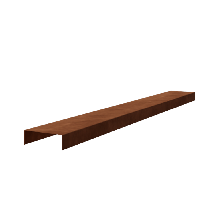Kortena tērauda U veida profils - 5 x 15 x 5 cm - 150 cm