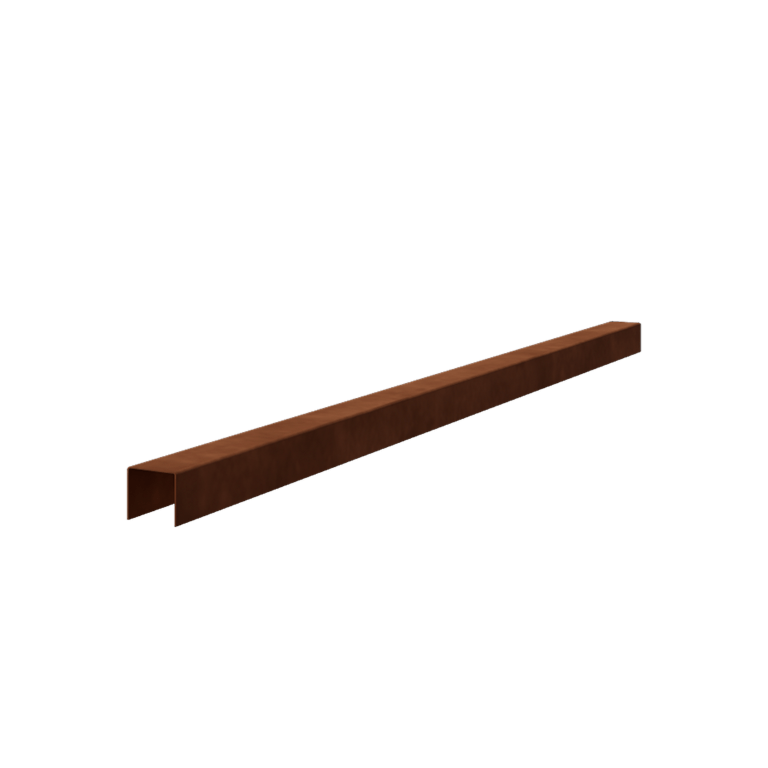 Kortena tērauda U veida profils - 5 x 5 x 5 cm - 150 cm