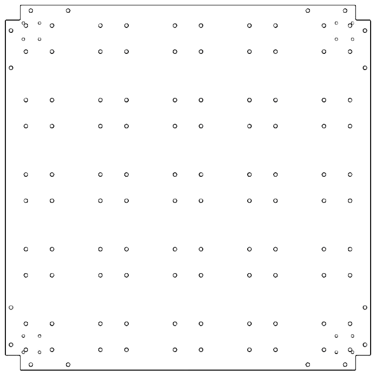 Pamatplāksne cinkots tērauds 100 x 100 cm