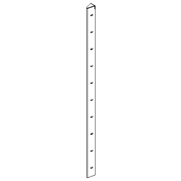 Stūra elements kortēna tērauds 30° 100 cm