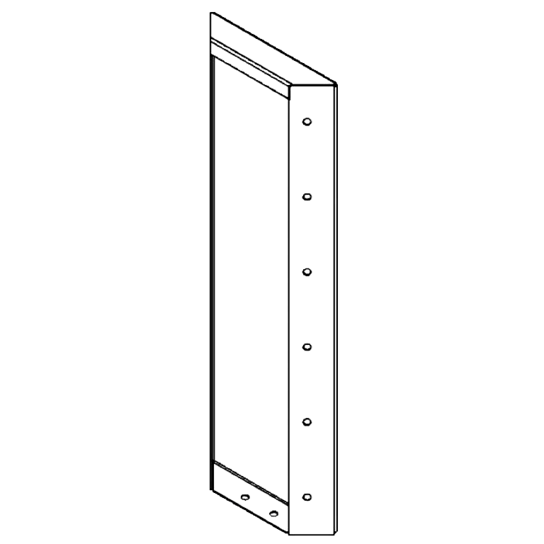 Kortena tērauda dārza panelis 60 x 20 cm Kortena tērauda dārza panelis 60 x 20 cm