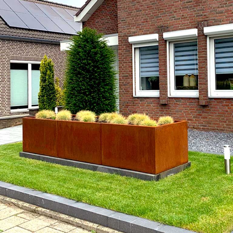 Kortena tērauda puķu kaste Texas xxl 300 x 80 cm