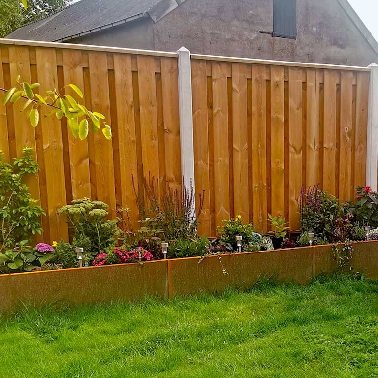 Kortena tērauda puķu kaste Texas xxl 480 x 80 cm