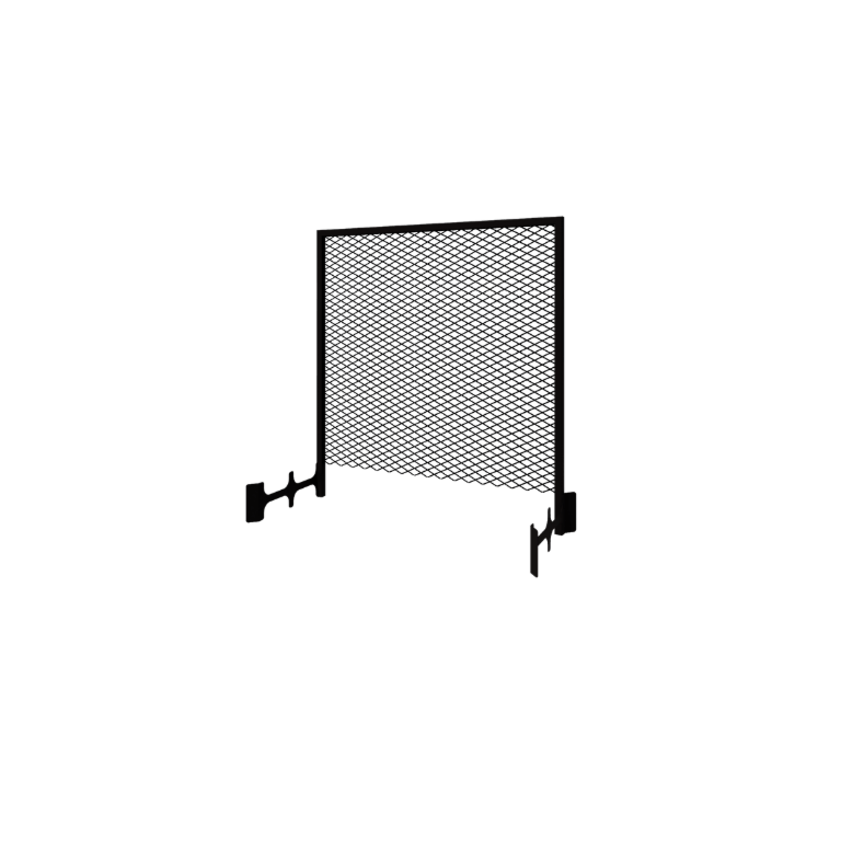 Tērauda kāpelēšanas augu režģis - 110 x 3 x 117,5 cm - RAL9005 matēts (melns) - Puķu kastei 50 cm
