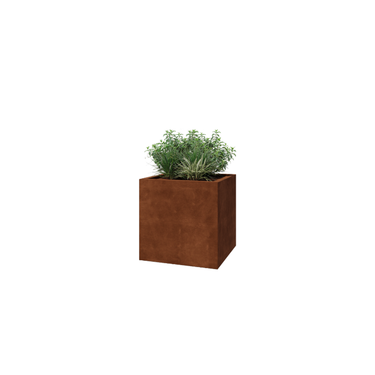 Kortena tērauda metināta puķu kaste Montana 70 x 70 x 70 x 70 cm