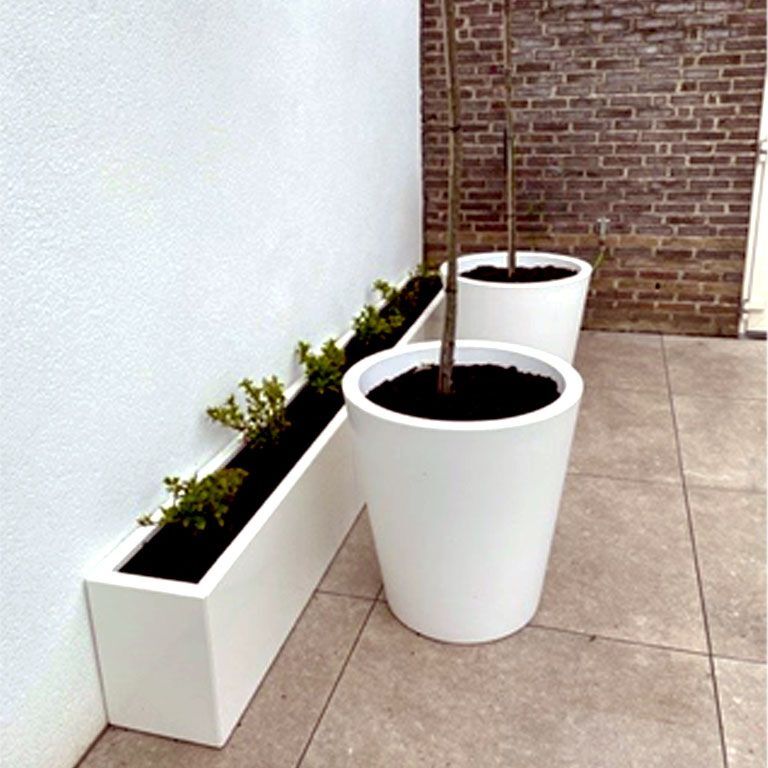 Pulverpārklāta tērauda puķu kaste Texas xxl 300 x 30 cm