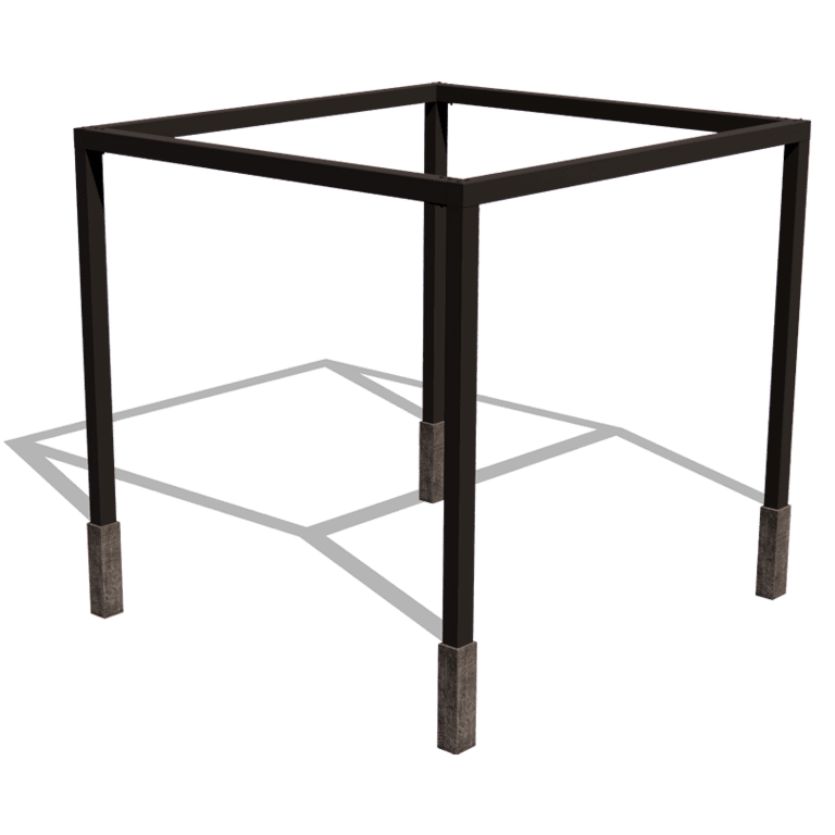 Pulverpārklāta tērauda pergola izkārtojums laukums 324 x 300 cm