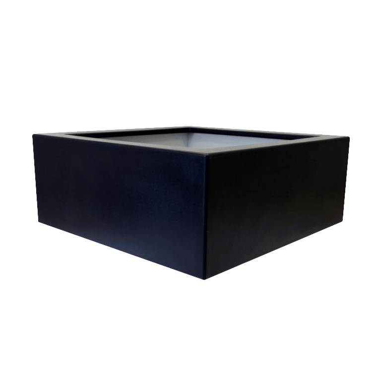 Stikla šķiedras puķu kaste - Kvadrāts - 100 x 100 x 40 cm - Ar dibenu