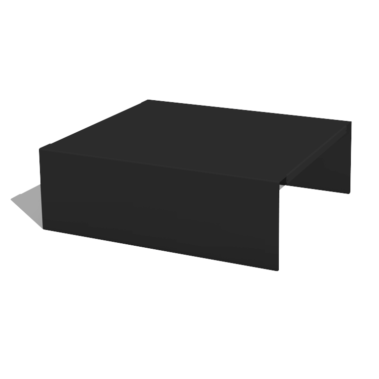Pulverpārklāta tērauda puķu kastes platforma 60 x 51 x 20 cm