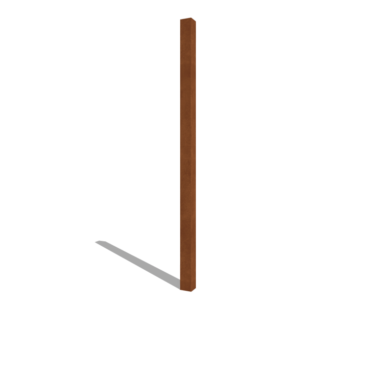 Kortena tērauda žoga stabs 200 cm